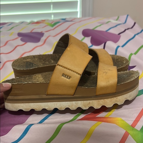 Reef Mustard Slide Sandals - Picture 2 of 4